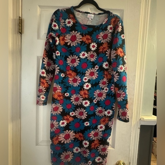LuLaRoe Bodycon Floral Dress - Picture 1 of 3